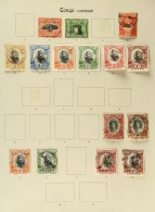 1886-1924 ALL DIFFERENT COLLECTION Includes 1886-88 2d, 6d And 1s Used Plus 6d Perf Variant Mint, 1892 6d... - Tonga (...-1970)