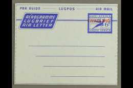 1955 AIR LETTER 6d Ultramarine On Light Blue, Inscribed "POSGELD" Instead Of "POSSEEL," Very Fine Unused, Only Had... - Swaziland (...-1967)