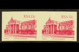 1982-7 11c Cerise, Building Defins, IMPERFORATE PAIR, SG 520b, Never Hinged Mint. For More Images, Please Visit... - Zonder Classificatie