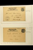 ORANGE RIVER COLONY FINE USED POSTAL STATIONERY 1901-1914 Attractive Collection Written Up On Leaves, Includes... - Zonder Classificatie