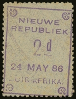 NEW REPUBLIC 1886 2d On Blued Paper, Without Arms, SG 27, Dated 24 May 86, Fine Used With Oval Cancel. Scarce... - Zonder Classificatie
