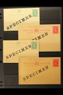 NATAL 1902 KEVII "SPECIMEN" POST CARD SELECTION. Includes ½d & 1d Postcards, ½d & 1d Reply... - Zonder Classificatie