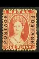 NATAL 1870-73 1d Bright Red, SG 60, Fine Mint. For More Images, Please Visit... - Zonder Classificatie