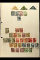 1850's-1900's MINT & USED COLLECTION On Leaves, Inc CAPE 1855-63 1d, 6d & 1s Triangulars Used (faults),... - Zonder Classificatie