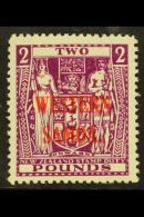 1945 £2 Bright Purple, SG 212, Very Fine Never Hinged Mint. Lovely Stamp. For More Images, Please Visit... - Samoa
