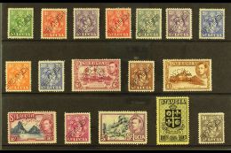 1938 Geo VI Set Complete, Perforated "Specimen", SG128s/141s, Very Fine Mint, 1d Violet Small Tear, Large Part Og.... - St.Lucia (...-1978)