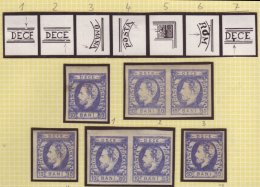 1871-72 10b Ultramarine Type II SG 99 (Michel 19 IIa), The Seven Different Types, Very Fine Mint Four Margined... - Other & Unclassified