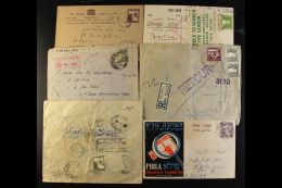 COVERS HOARD 1920's To 1940's Accumulation Of Covers And Cards Bearing Palestine Stamps (plus Some Used Postal... - Palestina