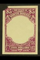 1931 $5 50th Anniv, As SG 302, Imperf Proof, Frame Only Without Vignette, In Issued Colour On Ungummed Paper,... - Borneo Del Nord (...-1963)