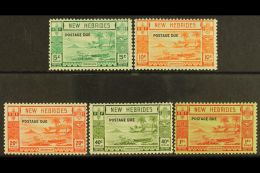 ENGLISH POSTAGE DUE 1938 Complete Set, SG D6/D10, Very Fine Mint, Only Very Lightly Hinged. (5 Stamps) For More... - Other & Unclassified