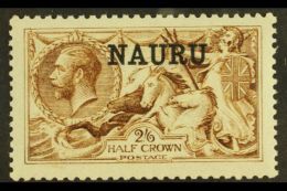 1916-23 2s6d Yellow- Brown De La Rue, SG 20, Never Hinged Mint. For More Images, Please Visit... - Nauru