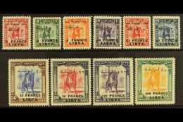 1951 Stamps Of Cyrenaica Overprinted And Surcharged In Francs, For Use In The Fezzan - The Complete Set (SG... - Libia