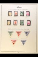1933 FINE MINT AIR POST STAMPS COLLECTION A Highly Complete Collection From This Year With Perf & Imperf... - Lettonia