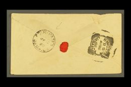 1888 (April) Envelope To Kingston Bearing 1d Rose With Indistinct Cancel; On Reverse Fine "FOUR PATHS" Cds Plus... - Giamaica (...-1961)