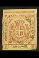 MODENA 1859 40c Pale Rose, Sassone 17,used Example From The Top Row Of The Pane Showing Upper Frame Line In... - Non Classificati