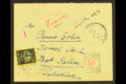 1948 (23 June) Stampless Cover To Bat Galim With Boxed "TO PAY" Cachet And 20m Postage Due (Bale PD4, SG D13).... - Andere & Zonder Classificatie