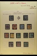 USED IN ADEN POSTMARKS COLLECTION Of "124" Numeral Cancel On Range Of Different Values Incl. 1854-5 1a Red (nice... - Altri & Non Classificati