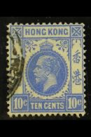 1921-37 WATERMARK VARIETY - NEW DISCOVERY. 1921-37 10c Bright Ultramarine With "A" OF "CA" MISSING FROM WATERMARK... - Altri & Non Classificati