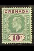 1904-6 10s Green & Purple, Wmk Mult Crown CA, SG 76, Very Fine Mint. For More Images, Please Visit... - Grenada (...-1974)