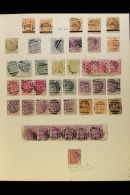 1876-1901 POSTMARKS COLLECTION Old Time Collection With Individual Cancels/towns Laid Out On Each Page. Includes... - Gold Coast (...-1957)