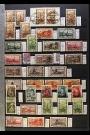 1926-1934 VARIETIES, PLATE FLAWS & BETTER ITEMS. An Interesting Very Fine Used Collection On A Two-sided Stock... - Other & Unclassified