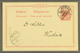 SOUTH WEST AFRICA 1901 (12 Jan) 10pf Postal Card Addressed To Windheok With Superb "KUBAS" Cds Postmark... - Andere & Zonder Classificatie