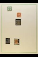 FORGERIES OF GERMAN STATES/GERMANY Collection On Album Pages And Stockleaf. Chiefly GERMAN STATES With Bergedorf,... - Altri & Non Classificati