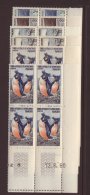 TAAF 1956 Animals Set, Yv 2/7, In Superb NHM Corner Dated Blocks Of 4. (6 Blocks) For More Images, Please Visit... - Altri & Non Classificati
