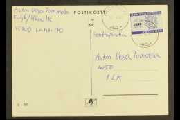 MILITARY FIELD POST 1983 (-) Bluish Violet Overprint, Michel 9, SG M1043, Fine Used On Postcard Tied By "Padasjoki... - Altri & Non Classificati