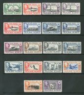 1938-50 KGVI Definitives Complete Set, SG 146/63, Fine Fresh Never Hinged Mint. Scarce Thus! (18 Stamps) For More... - Falkland Islands