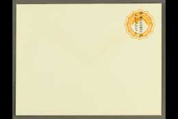 POSTAL STATIONERY 1892 5m On 2pi Orange Envelope With 24-24.5mm VERTICAL SURCHARGE Reading Downwards (rotated... - Altri & Non Classificati
