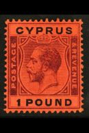 1924-28 £1 Purple And Black/red, SG 102, Very Fine Mint. For More Images, Please Visit... - Altri & Non Classificati