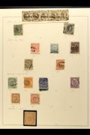 1859-1903 OLD TIME COLLECTION On Album Pages. A Chiefly, All Different Mint & Used Collection With A Small... - Colombia