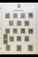 BILL STAMPS 1864-1868 USED COLLECTION On Pages, Inc 1864 Set, 1865 Set To Both $1, 1868 Set To $3 Etc. (76 Stamps)... - Altri & Non Classificati