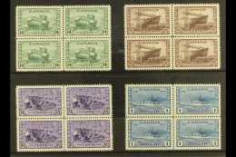 1943-48 14c To $1 War Effort Top Values, SG 385/88, Very Fine Never Hinged Mint BLOCKS OF FOUR (4 Blocks) For More... - Andere & Zonder Classificatie