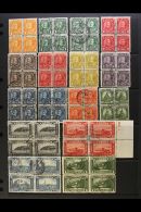 1930-1935 FINE USED BLOCKS OF FOUR. An Attractive All Different Collection Of Mostly Cds Used Blocks Of 4 On Stock... - Andere & Zonder Classificatie