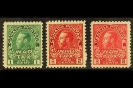 1915 War Tax Set, SG 228/30, Never Hinged Mint (3 Stamps) For More Images, Please Visit... - Other & Unclassified