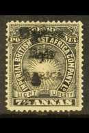 1895 7½a Black With HANDSTAMP DOUBLE Variety, SG 41a, Mint, Ell- Centered With Full Perfs And Great... - British East Africa