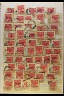 POSTMARKS ON PIECE Accumulation Of KGV & KGVI ½d And 1d Values Used On Piece, Range Of Different... - Andere & Zonder Classificatie