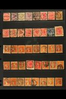 VICTORIA Collection On Hagner Leaves Arranged For POSTMARKS. Nice Range Of Cds Cancels, Numeral Cancels, Etc.... - Other & Unclassified