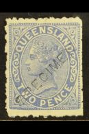 QUEENSLAND 1882 2d Blue, As SG 168, With Diagonal "SPECIMEN" Handstamp In Black, Fine Mint. For More Images,... - Altri & Non Classificati