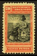 1899-1903 20p Red & Black Liberty Seated (Scott 142, SG 241), Fine Mint, Fresh. For More Images, Please Visit... - Altri & Non Classificati