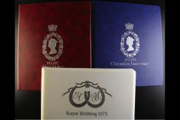 ROYALTY OMNIBUS British Commonwealth 1973 Royal Wedding Issues In SG Album (76 Stamps Plus 8 M/s), 1977 Jubilee... - Unclassified