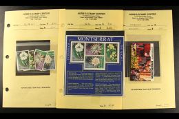 LEEWARD ISLANDS AREA 1970's And 1980's Never Hinged Mint Assembly On Dealers Pages In Four Volumes, Mostly Issues... - Other & Unclassified