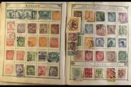 ASIA ON OLD LINCOLN ALBUM PAGES An 1850's To About 1920 Mint And Used Collection Extracted From An Old Lincoln... - Altri & Non Classificati