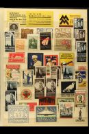 PHILATELIC EXHIBITION LABEL COLLECTION 1890's - 1960's. A Mammoth & Impressive Collection Of Fascinating "old... - Other & Unclassified
