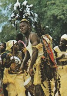 FOLKLORE DU GABON - LE JOUEUR DE TAM-TAM - SUPERBE CARTE PHOTO COULEUR -  TOP !!! - Gabón