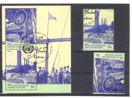 OCT209 UNO NEW YORK  2000  MICHL 837/38 Und BLOCK 18  Used / Gestempelt SIEHE ABBILDUNG - Other & Unclassified