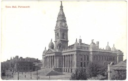 Town Hall, Portsmouth - Valentines - Unused 1930's - Portsmouth