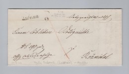 Heimat Tschechien LUBENZ Handschriftstempel Lubenec 1846-12-24 Vorphila Brief Nach Rozmital - ...-1918 Vorphilatelie